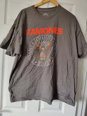 Buy Size 26 Grey Ramones T-shirt Tee Top Short Sleeve Rock Merch • 6.50£