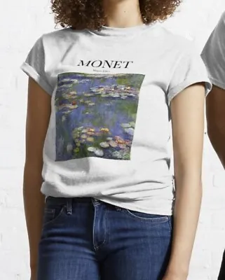 Buy Water-Lilies T Shirt - Monet - Impressionism - Flower Painting - %100 Cotton • 12.95£