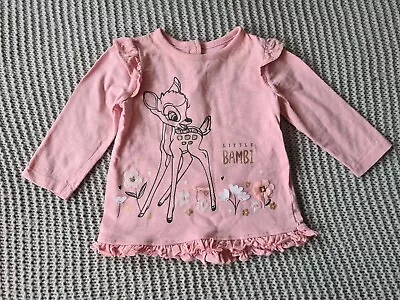 Buy Disney’s BAMBI Long Sleeve Top Baby Girls Clothing 0-3m George • 3.25£