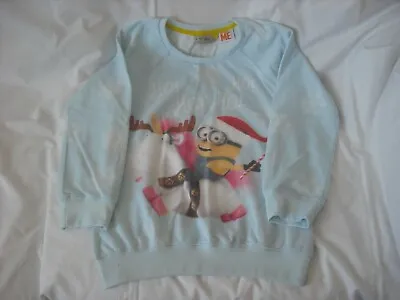 Buy Next Girls Minions Unicorn Sweatshirt Christmas Jumper 10 Years • 3.99£