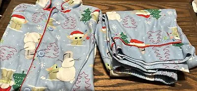 Buy M (8/10) Star Wars Mandalorian Baby Yoda  Boy Pajamas 2pc Set Christmas Pj's • 8.84£
