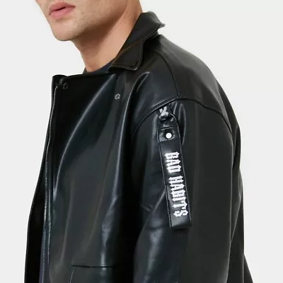 Buy Leather Jacket - Koi Bad Habits Unisex Vegan  • 54.99£