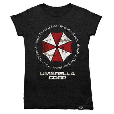 Buy Womens Umbrella Corporation Resident Evil T Shirt Womens Movie Racoon City Film • 18.99£