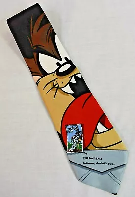 Buy 1997 Looney Tunes Stamp Collection Tasmanian Devil Neck Tie USPS • 10.47£