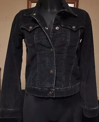 Buy Vintage Earl Jeans Black Corduroy Jacket S RRP £178 • 29.99£