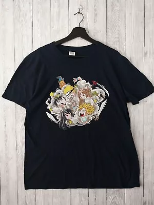 Buy Gildan Naruto And Dragonball Mix Anime Graphic Print T-Shirt Size Large • 8.99£