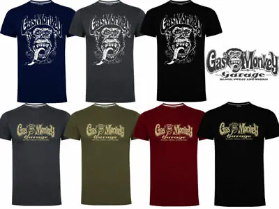Buy Gas Monkey Garage T-Shirt Official GMG Distressed Monkey OG Logo Graphic Print • 9.99£