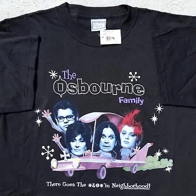 Buy Vtg The Osbourne Family There Goes The Neighbourhood Tee Shirt 2002 XL Ozzy Band • 55.76£