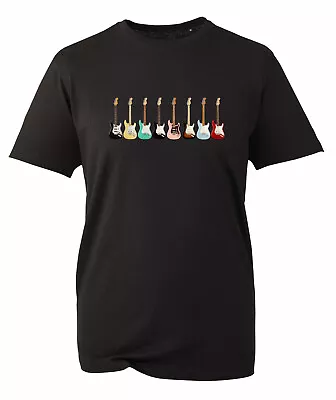 Buy Stratocaster Guitars T  Shirt Fender Classic Guitarist Rock Music BWC • 6.97£