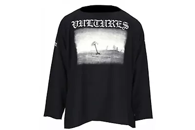 Buy Yeezy Vultures Long Sleeve T Shirt Black Kanye West Volume 1 Size 2 Oversized • 55£