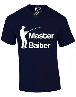 Buy Master Baiter Mens T Shirt Funny Rude Fishing New Quality Design Joke Humour New • 8.99£