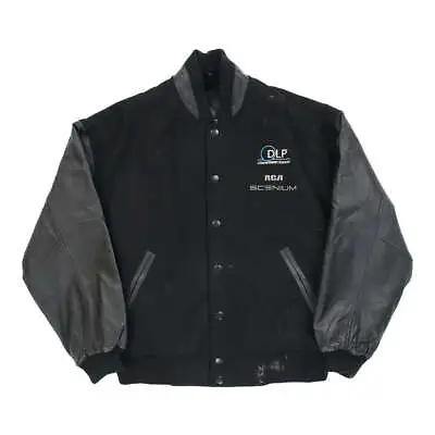 Buy Outer Boundary Varsity Jacket - Medium Black Polyester • 36.70£