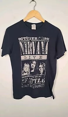 Buy Nirvana Live Paramount Seattle October 1991 T- Shirt Size Small Band Rock  • 24.99£