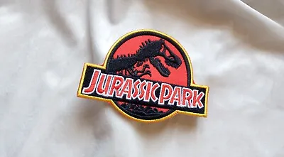 Buy Jurassic Park Movie Logo Badge Cosplay, Iron-On Embroidered Patch Dinosaur  • 14.99£