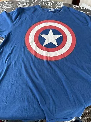 Buy Mens Marvel Avengers Captain America T-shirt Size Xl • 10£