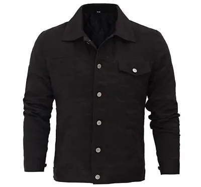 Buy Mens Rip Wheeler Cole Hauser Stylish Yellowstone Black Cotton New Jacket | • 47.62£