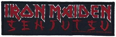 Buy Iron Maiden Patch Senjutsu Cover Band Logo Official Black Woven One Size • 5.30£