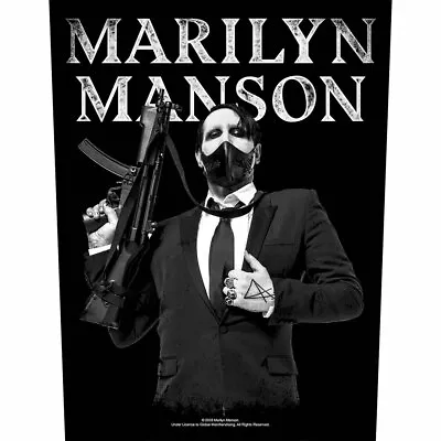 Buy MARILYN MANSON Machine Gun 2018 GIANT BACK PATCH 36 X 29 Cms OFFICIAL MERCH • 9.95£