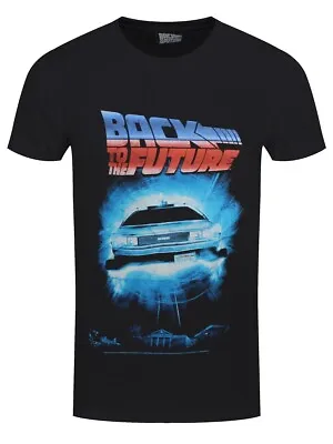 Buy Back To The Future T-Shirt Portal Movie Delorean New Black Official • 13.95£