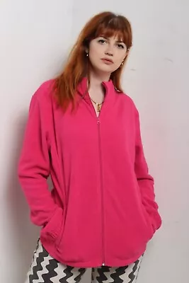 Buy Dickies Womens Fleece Jacket - Pink - Size Large L (W1Z4) • 16.99£