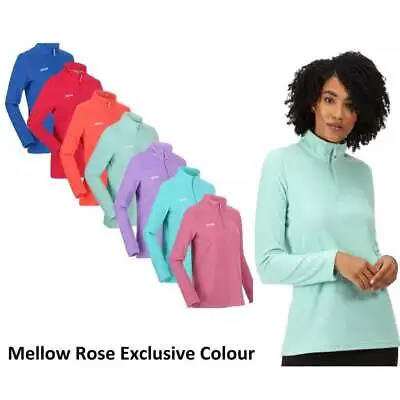 Buy Regatta Sweethart Womens Half Zip Fleece Jacket Jumper Sweater Sweatshirt RRP£25 • 11.99£