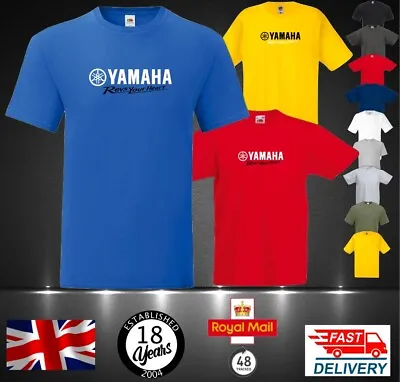 Buy Yamaha Revs Your Heart T-shirt Tshirt Tee Shirt Apparael  Uk Made R1 R6 Wr 4 • 11.99£