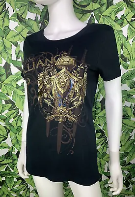 Buy Blizzard Entertainment World Of Warcraft T-Shirt Women's Large WoW The Alliance • 23.63£