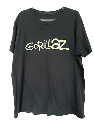 Buy Vintage Y2K Gorillaz Band T Shirt Men's Size XL Navy Blue White Rock Music RARE! • 35£