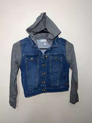 Buy Matilda Jane 435 Hooded Moon Beam Cropped Denim Jacket Girls Size 10 • 14.17£