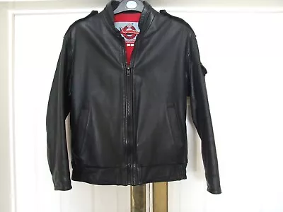 Buy Size 38 Black Leather Red Arrows Jacket Aviation Leathercraft RRP £576.00 • 200£