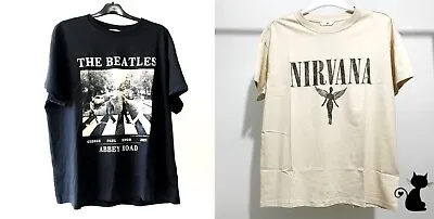 Buy H&M Ladies T-shirts L / XL / 2XL Music Bands 🐾 • 19.99£