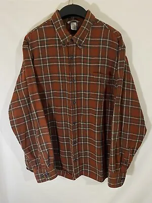 Buy Field Stream Flannel Shirt Womens 2XL XXL Brown Plaid Long Sleeve Hike Button Up • 9.64£