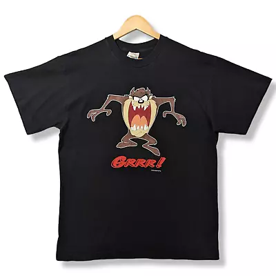 Buy Vintage TASMANIAN Devil T-Shirt Men's Large TAZ 1995 Warner Bros Single Stitch • 69.99£