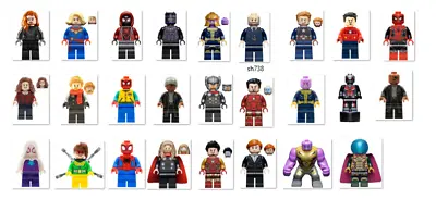 Buy LEGO Minifigures Marvel Infinity Saga Avengers Iron C America-Thor-Spiderman NEW • 10.31£