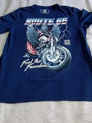 Buy Mens Route 66 Motorbike Tshirt Size Medium • 2£