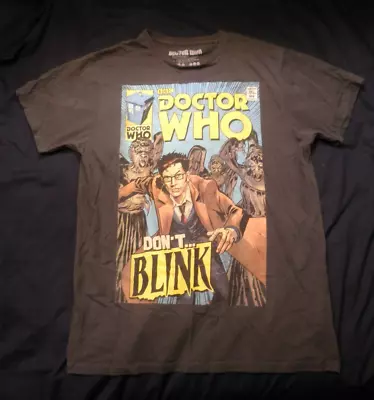 Buy Dr Who, David Tennent, Weeping Angels, Don't Blink T Shirt, Medium • 5.99£