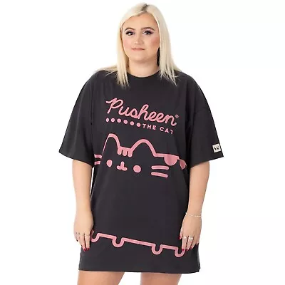 Buy Pusheen Womens/Ladies Oversized T-Shirt Dress NS6943 • 20.05£