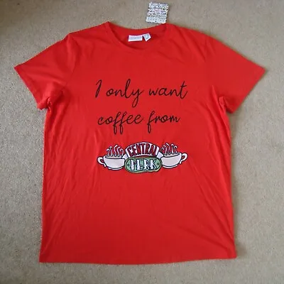 Buy Women's FRIENDS Official T-Shirt Size M 12-14 UK Tee I Coffee Shop Central Perk • 11.79£