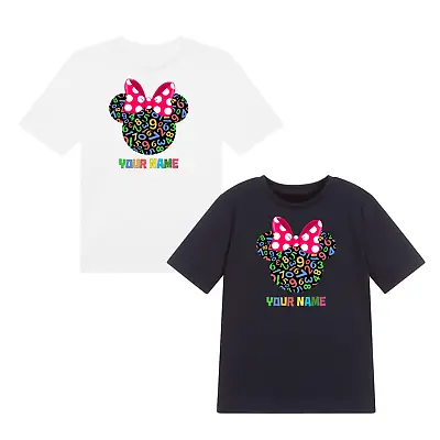 Buy Personalised Minnie Number Day T-Shirts Maths Day School Unisex Top Tee • 12.49£