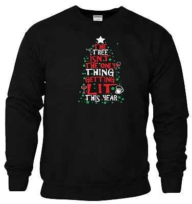 Buy Christmas Tree Sweatshirt Is Not The Only Thing Funny Xmas Jumper Gift Men Top • 15.99£