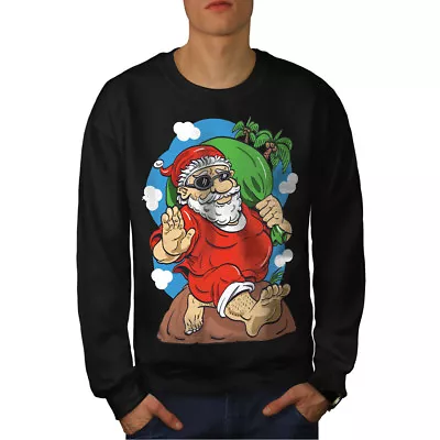 Buy Wellcoda Santa Holidays Mens Sweatshirt, Christmas Casual Pullover Jumper • 23.99£