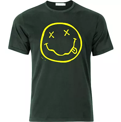 Buy Nirvana Inspired Iconic Printed T Shirt Black • 18.49£