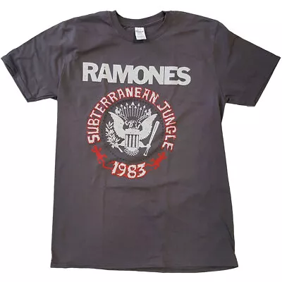 Buy The Ramones   Unisex T- Shirt - Subterranean Jungle - Charcoal Grey Cotton  • 16.99£