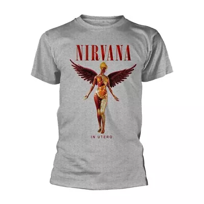Buy NIRVANA - IN UTERO SPORT GREY - Size L - New T Shirt - J72z • 17.09£