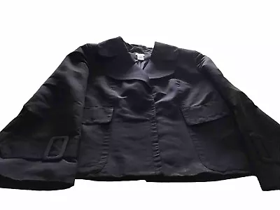 Buy Worthington Black Jacket, Fully Lined With Stylish Buckle Features Size Large • 20.09£