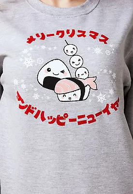 Buy Japanese Christmas Sweatshirt Kawaii Xmas Sweater Cute Womens Mens Anime Jumper • 29.99£