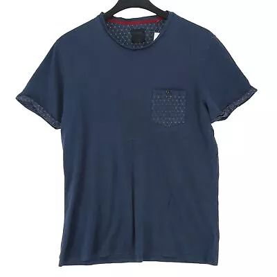 Buy Burton Men's T-Shirt M Blue Cotton With Lyocell Modal Basic • 9.70£