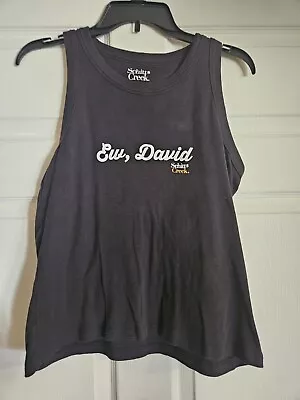 Buy Schitts Creek Ew David Tank Top Womens  XL Black Sleeveless Casual Extra Large • 10.32£