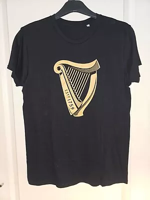 Buy Mens Black Guinness Ale Beer Alcohol Top T-shirt Bar Pub Bn Medium Collectable • 4.99£
