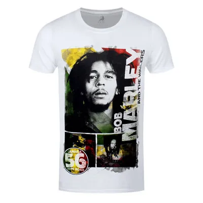 Buy Bob Marley T-Shirt 56 Hope Road Rasta Reggae Jamaica Official New White • 14.95£